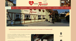 Desktop Screenshot of gasthof-roseneck.de