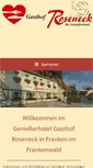 Mobile Screenshot of gasthof-roseneck.de