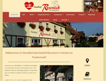 Tablet Screenshot of gasthof-roseneck.de